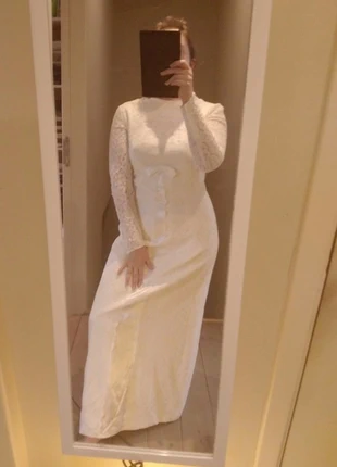 Vintage retro wedding dress, merk: Vintage, staat: Goed, maat: M / 38 / 10, € 65,00, € 68,95 inclusief Kopersbescherming