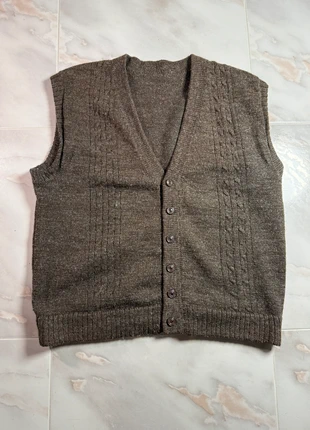 Woolen Knit Vest Vintage Striped Old Money Textured y2k Retro Design, brand: Vintage Dressing, condizioni: Ottime, taglia: XL, €9.95, €11.15 include la Protezione acquisti