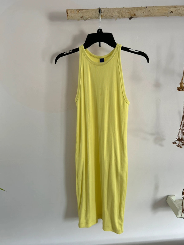 Old navy bodycon yellow dress 1