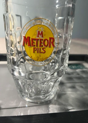 Chope à Bière Vintage - Meteor Pils - Bière d'Alsace - Verre Texturé, merk: Collection, staat: Heel goed, € 13,00, € 14,35 inclusief Kopersbescherming