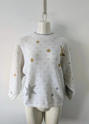 Pull d'hiver brillant vintage - taille L, merk: Vintage Dressing, staat: Heel goed, maat: L / 40 / 12, € 12,00, € 13,30 inclusief Kopersbescherming Pro