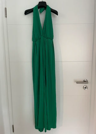 Abendkleidung | Palazzo | Plissee | Jumpsuit | Grün | one size, marca: Sonstiges, estado: Muy bueno, tamaño: S / 36 / 8, 17,00 €, 18,55 € Protección al comprador incluida