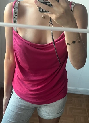 Top rose MNG (Mango) - Taille L, brand: Mango, condition: Very good, size: L / 40 / 12, €2.99, €3.84 includes Buyer Protection