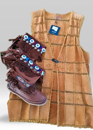 Gilet in pelle, brand: Jelis, condizioni: Nuovo con cartellino, taglia: M / IT 42 / EU 38, €19.00, €20.65 include la Protezione acquisti