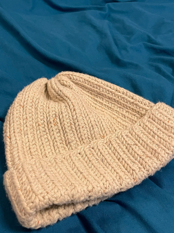 Two Beanies (creamy white*1; Camouflage*1） 2