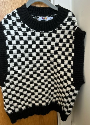 Checkered sweater vest, brand: Bad Handwriting, condition: New without tags, size: M / 38 / 10, €20.00, €21.70 includes Buyer Protection