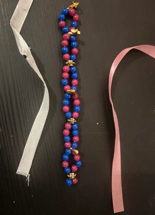 Bracelet perles bleu rose fait main - style indie Y2K TV Girl, marque: Fait Main, état: Neuf avec étiquette, 2,00 €, 2,80 € Protection acheteurs incluse