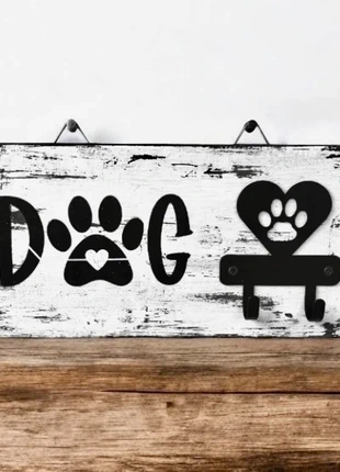 Colgador de correa para perro Huella ( Alto 30cm x Ancho 15cm, estado: Muy bueno, tamaño: Talla única, 10,00 €, 11,20 € Protección al comprador incluida