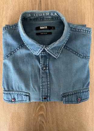 Chemise en jean en coton | Homme Taille S | Brice Easy slim, marque: Brice, état: Très bon état, taille: S, 4,00 €, 4,90 € Protection acheteurs incluse