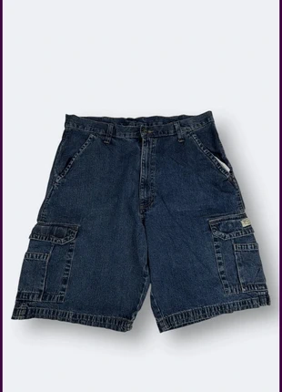 Bermuda cargo en jean bleu vintage homme taille XL, marke: Wrangler, zustand: Sehr gut, größe: XL, 17,00 €, 18,55 € beinhaltet Vinted-Käuferschutz Pro