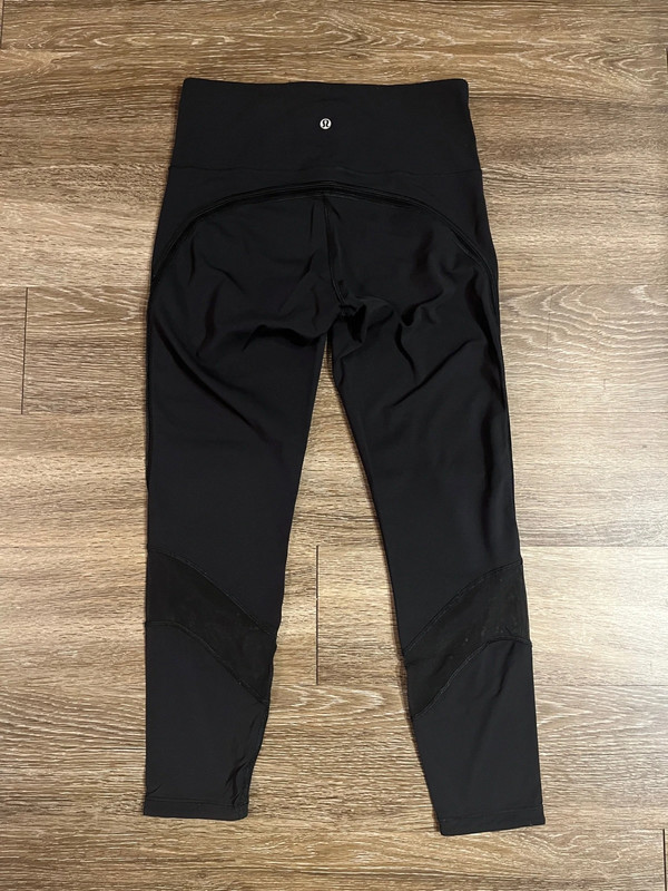 Lululemon Fresh In Mesh Tight 25" Black Leggings 1