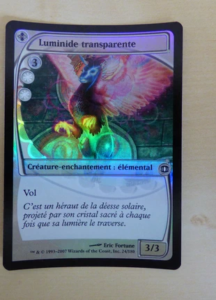 carte Magic the gathering : luminide transparente - foil, brand: Wizards of the Coast, condition: Very good, €1.00, €1.75 includes Buyer Protection