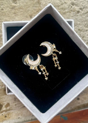 🌙 Orecchini Dorati con Luna e Stelle Pendenti - Stile Brillante, ElegantE e Originali, estado: Novo com etiquetas, €5.00, €5.95 inclui Proteção do Comprador