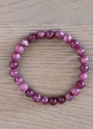bracelet élastique pierre naturelle lépidolite perles rondes 8mm, brand: les trésors deflo, condizioni: Ottime, €8.00, €9.10 include la Protezione acquisti Pro
