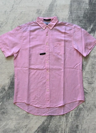 chemise gant manches courtes rose sunset linen blend coton lin taille xl made in portugal, marca: GANT, estado: Muy bueno, tamaño: XL, 35,00 €, 37,45 € Protección al comprador Pro incluida