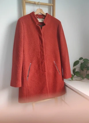 Manteau vintage Linea Cinque Milano rouge brique 60% laine bouclée made in Italy TG50, brand: LINEA CINQUE, condition: Very good, size: L / 40 / 12, €44.90, €47.85 includes Buyer Protection