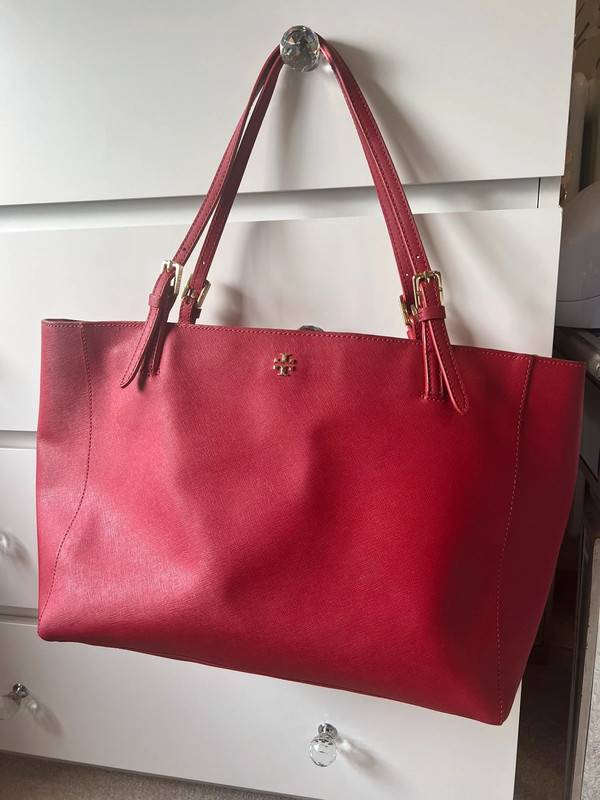 Large Red Tory Burch Tote Laptop bag - Vinted