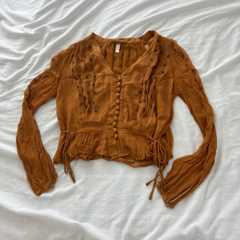 Free people embroidered blouse 1