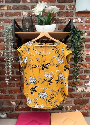 Blouse fleurie, marca: ONLY, estado: Muy bueno, tamaño: XL / 42 / 14, 2,00 €, 2,80 € Protección al comprador incluida