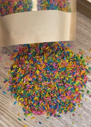 Speelrijst 500 gram regenboog, marque: Sensorisch, état: Neuf sans étiquette, taille: 5 ans / 110 cm, 5,00 €, 5,95 € Protection acheteurs (Pro) incluse