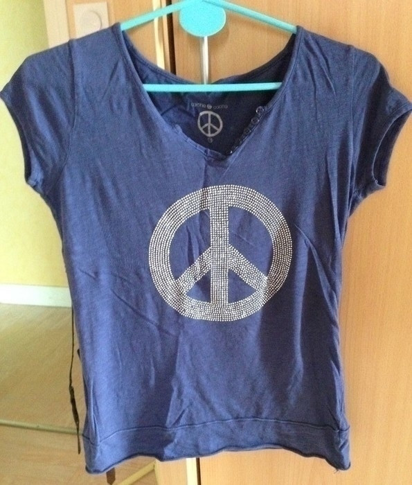 T-shirt peace and love 1