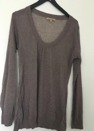 pull fin grand décolleté rond taupe Manoukian XL, marque: Manoukian, état: Très bon état, taille: XL / 42 / 14, 6,00 €, 7,00 € Protection acheteurs incluse