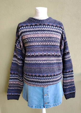 Maglione vintage a motivi, brand: Vintage, condizioni: Ottime, taglia: XL / IT 46 / EU 42, €20.00, €21.70 include la Protezione acquisti