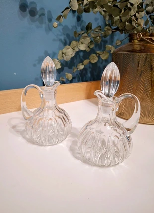 Duo Huiliers Vinaigriers Verre cristal Vintage, brand: Elegant, condition: New without tags, €20.00, €21.70 includes Buyer Protection