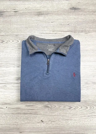 Half Zip Ralph Lauren | Taille XL | Bleu | Logo Rouge | 100% Coton | Col Camionneur, marque: Ralph Lauren, état: Très bon état, taille: XL, 54,00 €, 57,40 € Protection acheteurs incluse