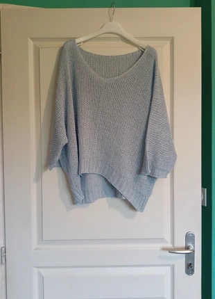 Pull bleu taille 42, staat: Heel goed, maat: Universele maat, € 3,00, € 3,85 inclusief Kopersbescherming