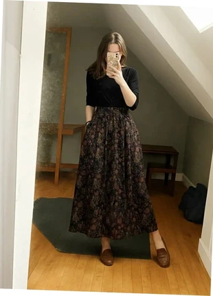 109 jupe longue motif noble boheme cottage core taille s gohtique, marque: ysta, état: Très bon état, taille: S / 36 / 8, 35,90 €, 38,40 € Protection acheteurs (Pro) incluse