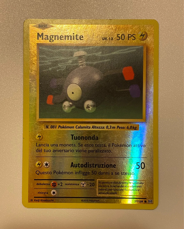 Magnemite Carta Pokemon Español