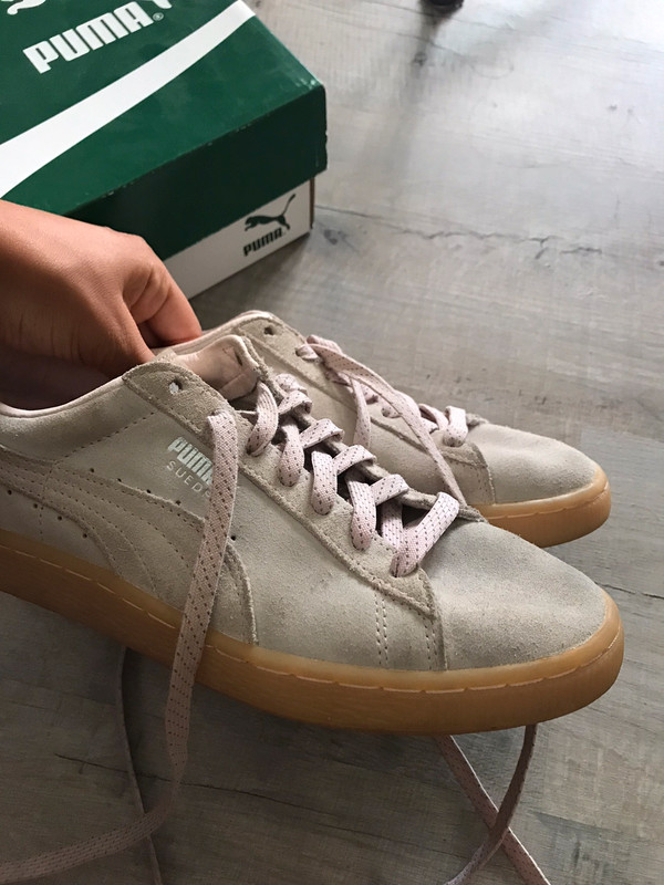 Puma suede sales saumon