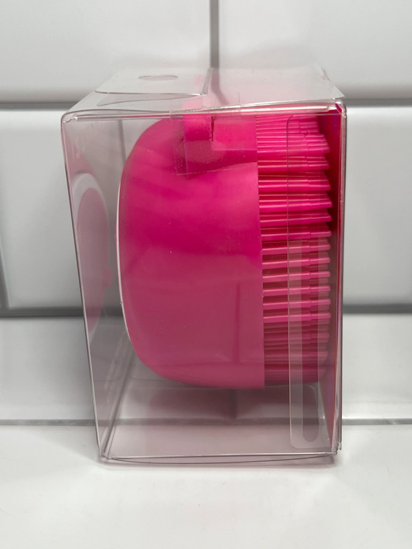 NIB Poparazzi 2-in-1 Hot Pink Silicone Refillable Body Brush & Soap Dispenser 5