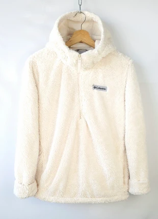 Sweat à capuche / Hoodie Polaire Columbia Beige clair - Très bon état - Taille L (Mesures en photo), brand: Columbia, condizioni: Ottime, taglia: L / IT 44 / EU 40, €35.00, €37.45 include la Protezione acquisti Pro