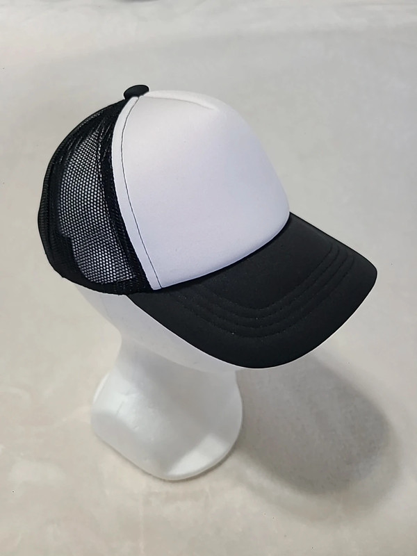 Top Headwear Youth Unisex Kids Snapback Trucker Cap Hat Black & White 1