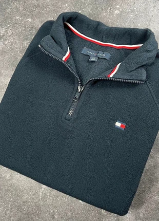 Polaire Tommy Hilfiger bleu marine logo brodé col zippé - L homme - polyester 2PL 97, merk: Tommy Hilfiger, staat: Heel goed, maat: L, € 24,00, € 25,90 inclusief Kopersbescherming Pro