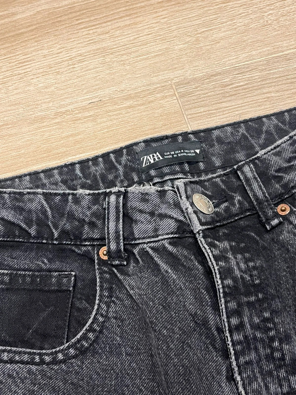 Mom Jeans Zara vaquero negros 2