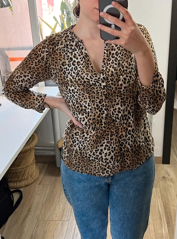 Camisa leopardo Zara -