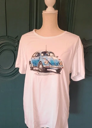 Tee shirt blanc cox Volkswagen bleue, brand: Inconnu, condition: New without tags, size: XL / 42 / 14, €20.00, €21.70 includes Buyer Protection