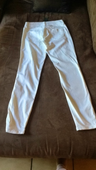 Pantalon slim blanc 2