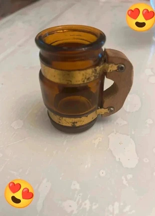 Mini chope vintage en verre brun – Made in Taiwan, brand: sans marque, condizioni: Ottime, €8.00, €9.10 include la Protezione acquisti