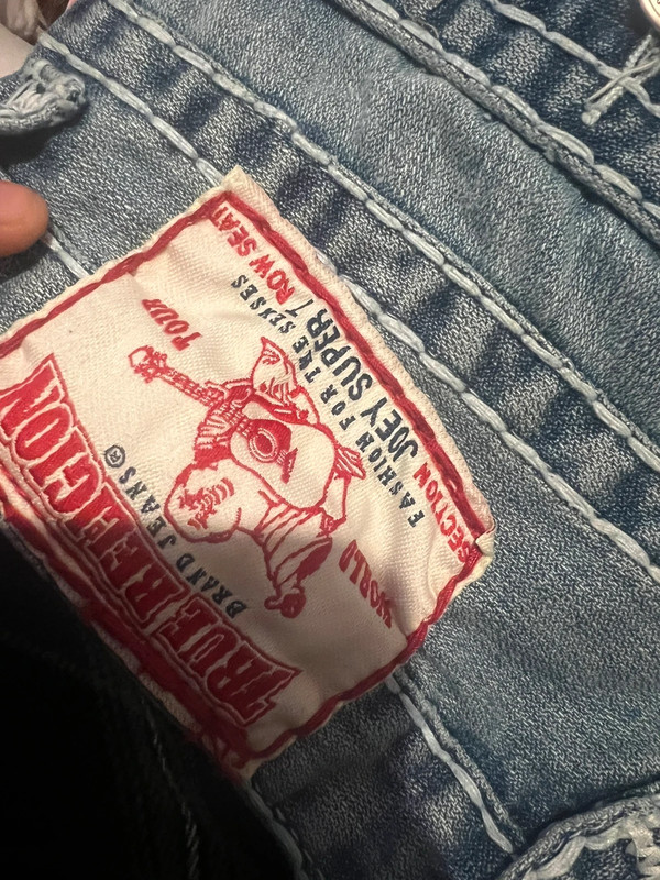 True religion Light Blue stitch size 27 bootcut 3