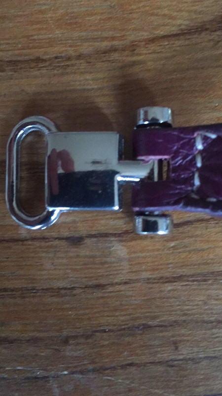 Bracelet cuir violet 3