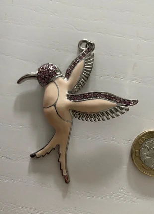 Bird hummingbird pendant necklace large, brand: No, condition: Good, £5.00, £5.95 includes Buyer Protection