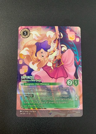 Rapunzel Scalatrice d’Alta Quota 214/204 8JAF Ita Enchanted - Disney Lorcana, marca: Disney, estado: Muy bueno, 110,00 €, 116,20 € Protección al comprador Pro incluida