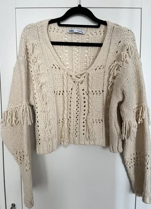 Pull Été Franges Zara, marque: Zara, état: Très bon état, taille: S / 36 / 8, 15,00 €, 16,45 € Protection acheteurs incluse