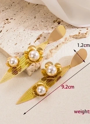 Orecchini oro 18k placcato pendenti fiori, marke: amalfi, zustand: Neu, mit Etikett, 8,00 €, 9,10 € inklusive Vinted-Käuferschutz