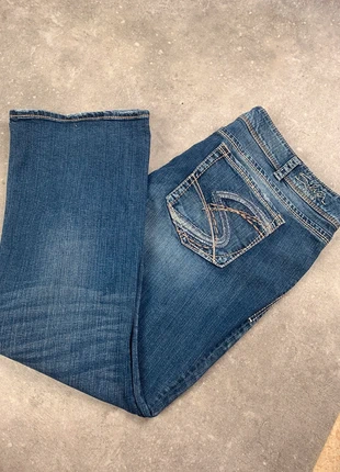 Jean vintage y2k brodé taile XXL, merk: y2k, staat: Heel goed, maat: XXL / 44 / 16, € 14,00, € 15,40 inclusief Kopersbescherming