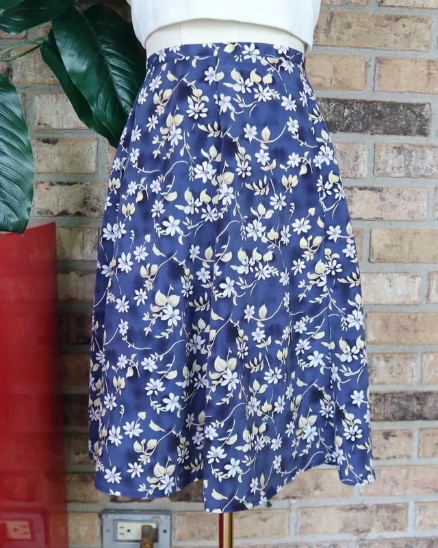 Vintage floral Flared Skirt 3